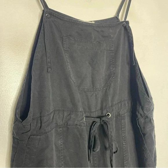 Fat Face Black Ellis Tencel Dungaree Jumpsuit Overalls Size 10 - Picture 6 of 8